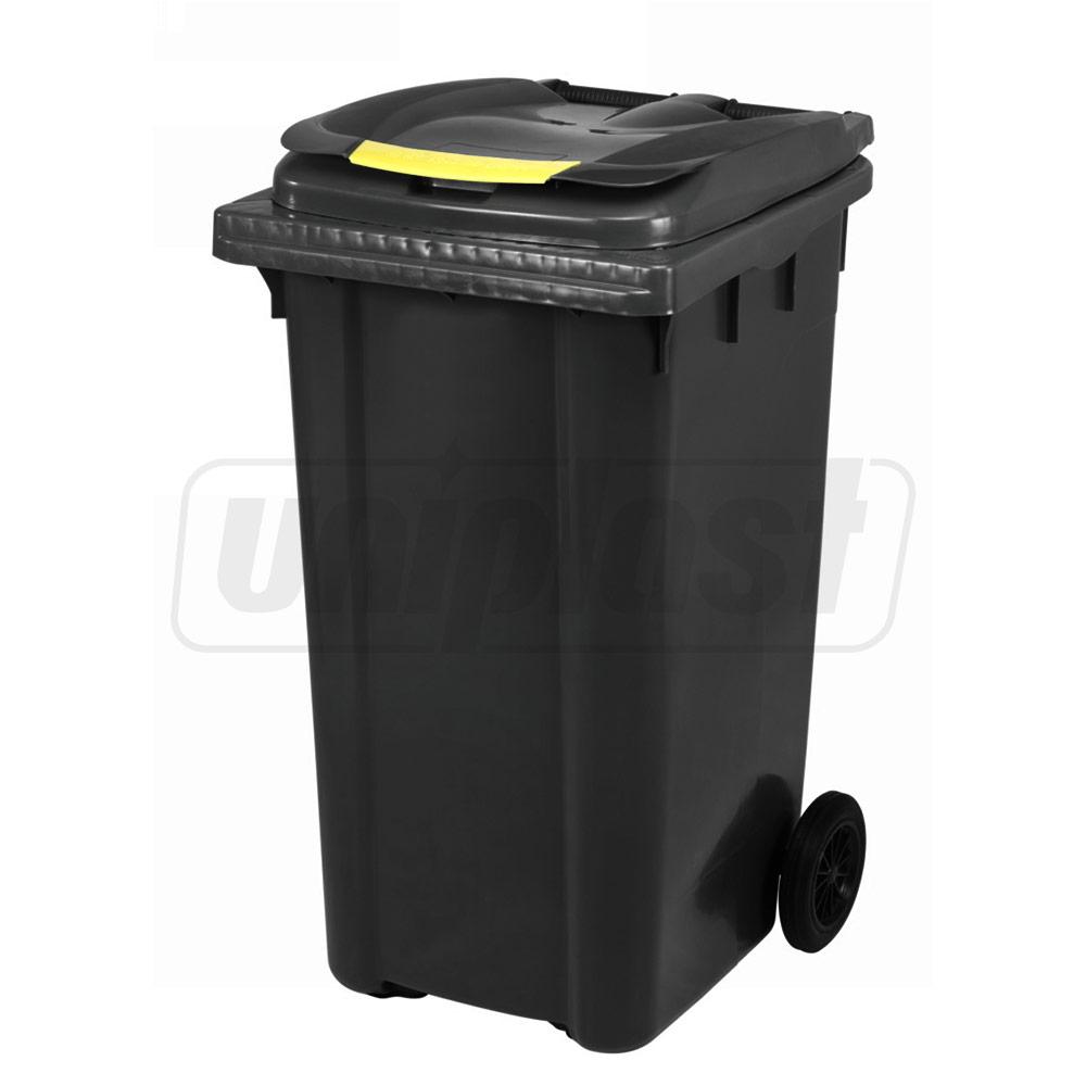 Cos pentru transportarea deseurilor  240 L pe roti (negru) UNI