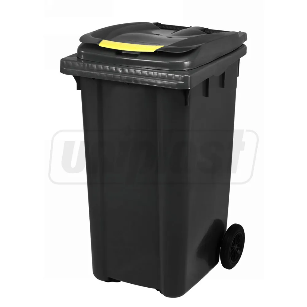 Cos pentru transportarea deseurilor  240 L pe roti (negru) UNI