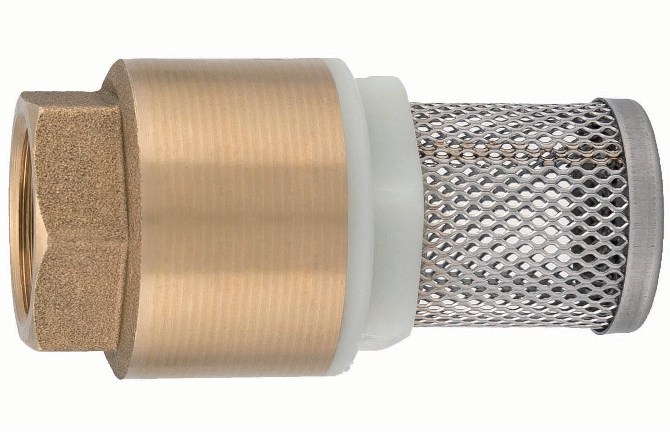Sorb cu supapa de sens din alama cu sita inox D.  1/2" PN12 108  ITAP