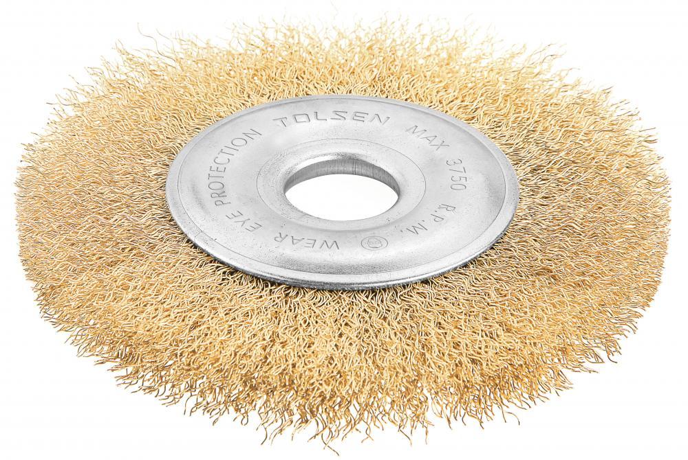 Perie rotativa de sarma pentru flex / polizor unghiular 125 mm Industrial  TOLSEN