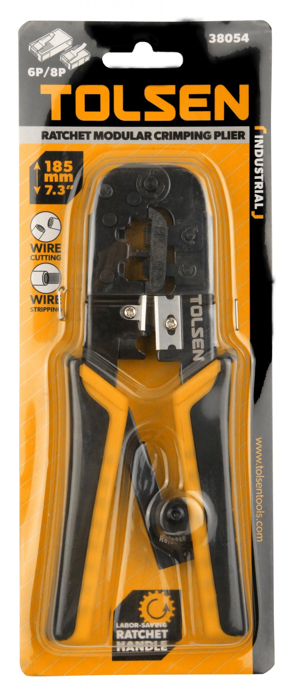 Cleste sertizat 7.3" / 185 mm Industrial TOLSEN