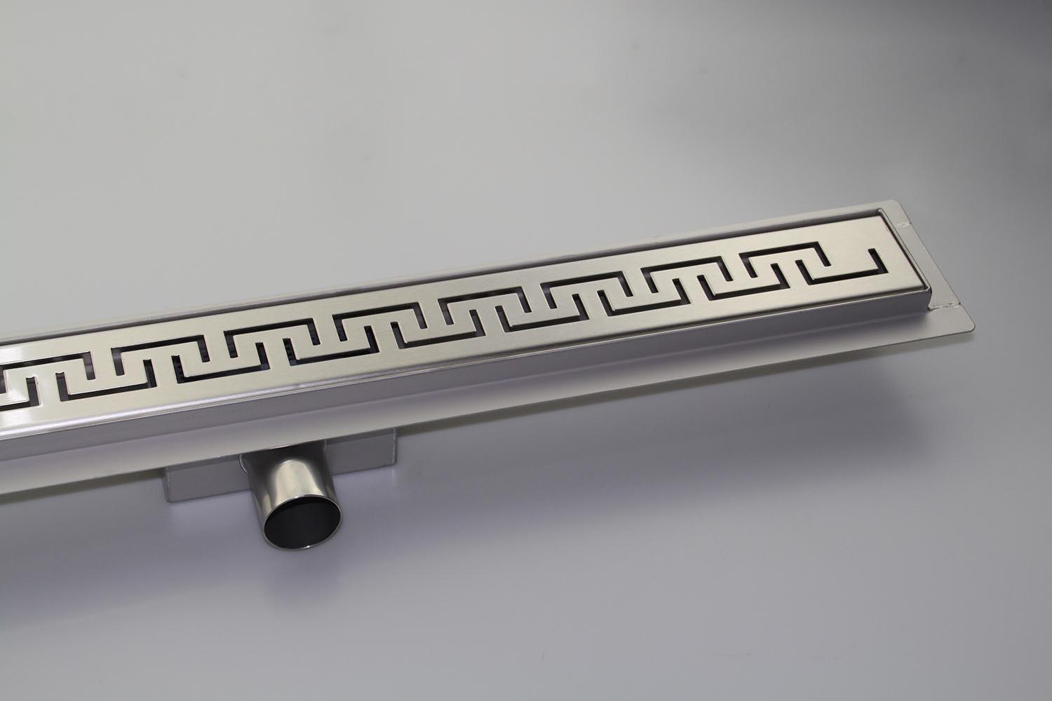 Rigola de dus lineara set 600 x 70 mm D. 50 x 90° ZIPPER (Fermoar) FLH40-A2 С03 UNIPLAST