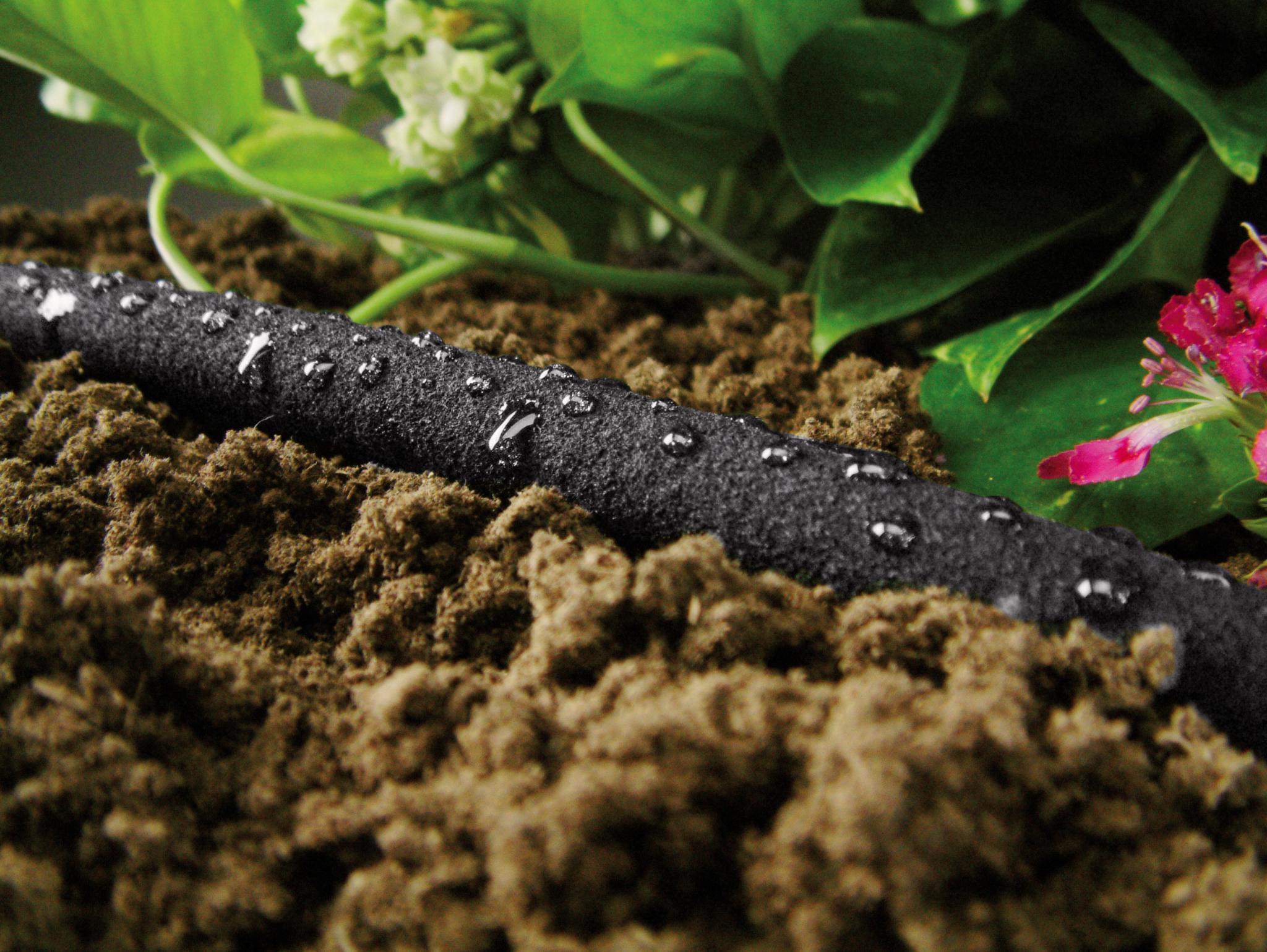 Furtun-aspersor D. 1/2" L=7.5 m + set de conectori DRIP  CELLFAST