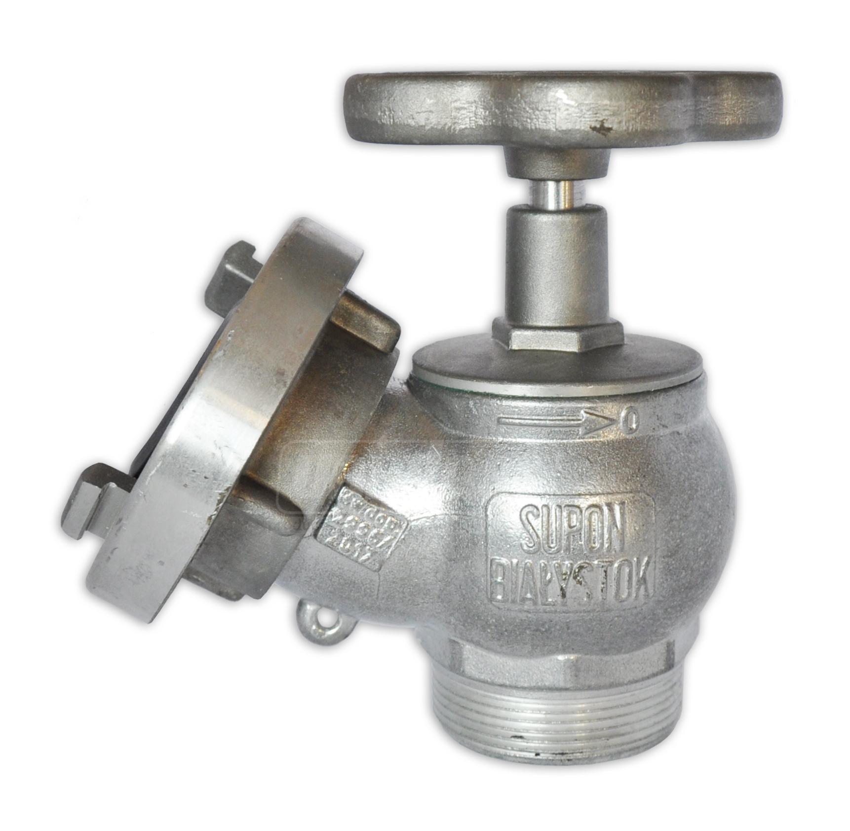 Кран пожарный D. 2" П алюминиевый с соединительной головкой STORZ PL