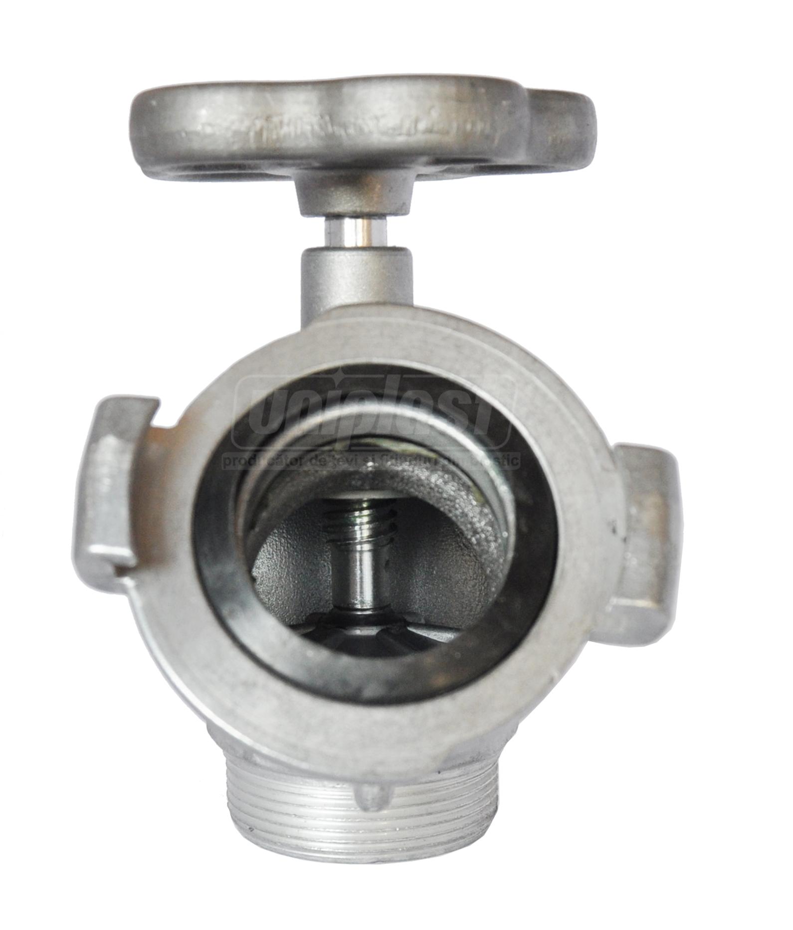 Robinet hidrant D. 2" FE cu racord fix, aluminiu GOST PL