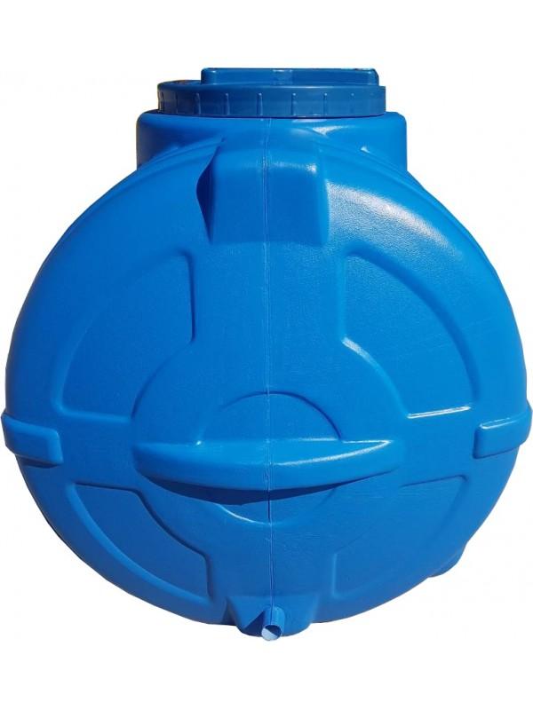 Емкость 300 л горизонтальная, овальная (синяя) х D. 1" П 100x75x65 см (трехслойная)