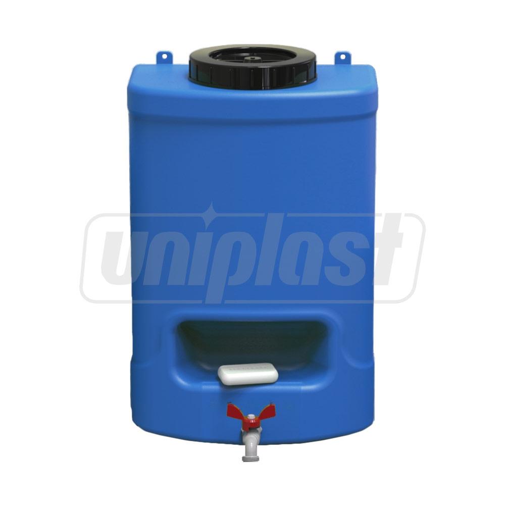 Rezervor apa cu robinet 20 L (albastru) cu suport sapun (18x30x47.5 cm) EP (0.026 m³)