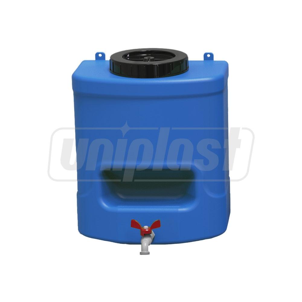 Rezervor apa cu robinet 15 L (albastru) cu suport sapun (18x30x37.5 cm) EP (0.021 m³)