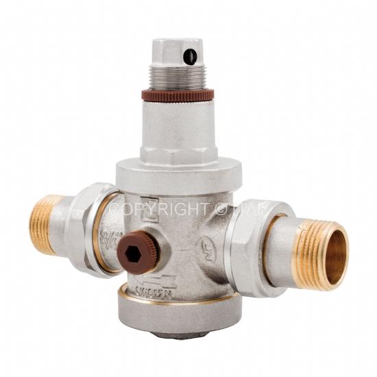 Reductor de presiune D. 1/2" FE/FE PN25 cu iesire pentru manometru 143MM ITAP