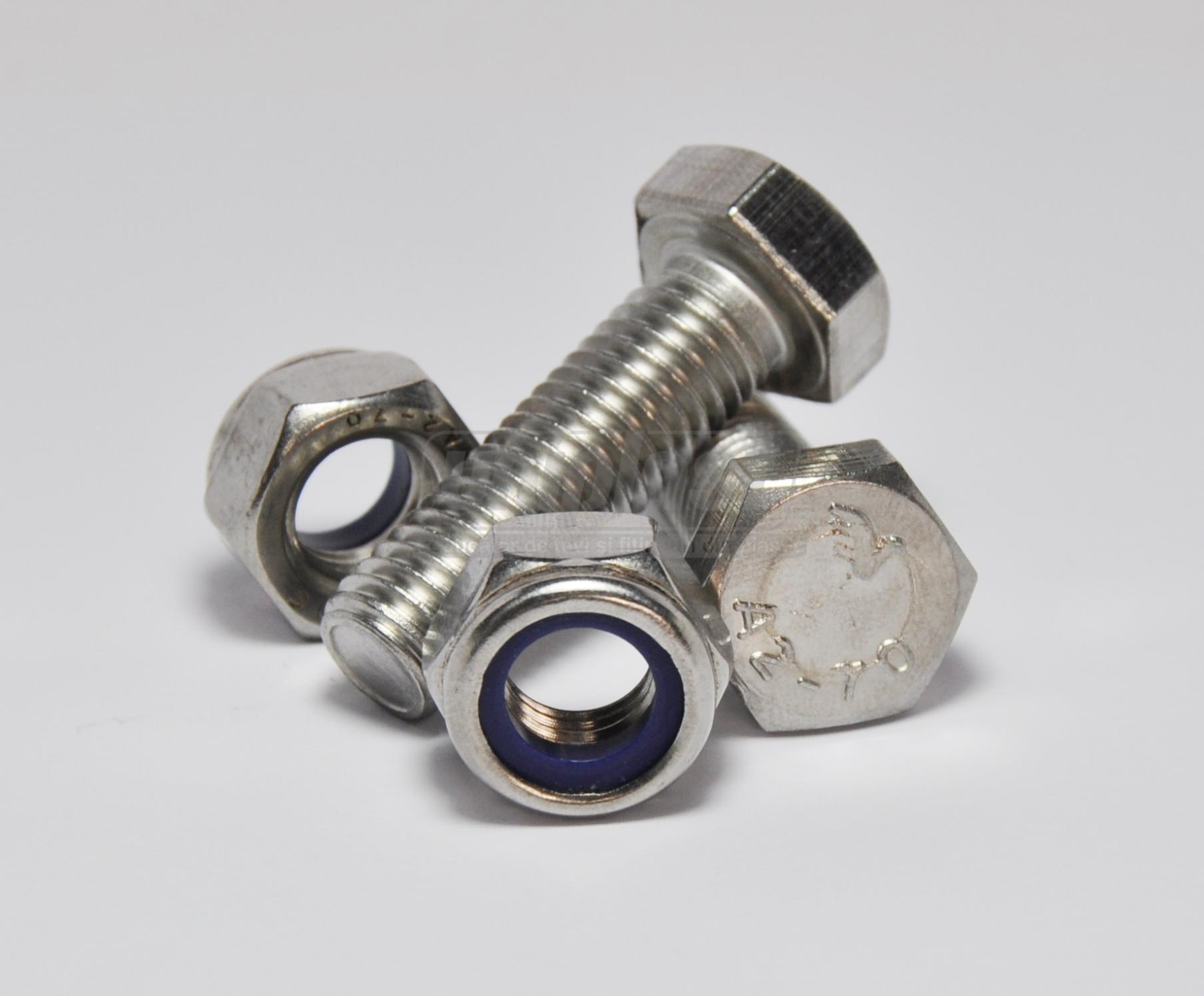 Set fixare FUNNEL (surub + piulita M12) otel (2 buc.)  MUFLESYSTEM