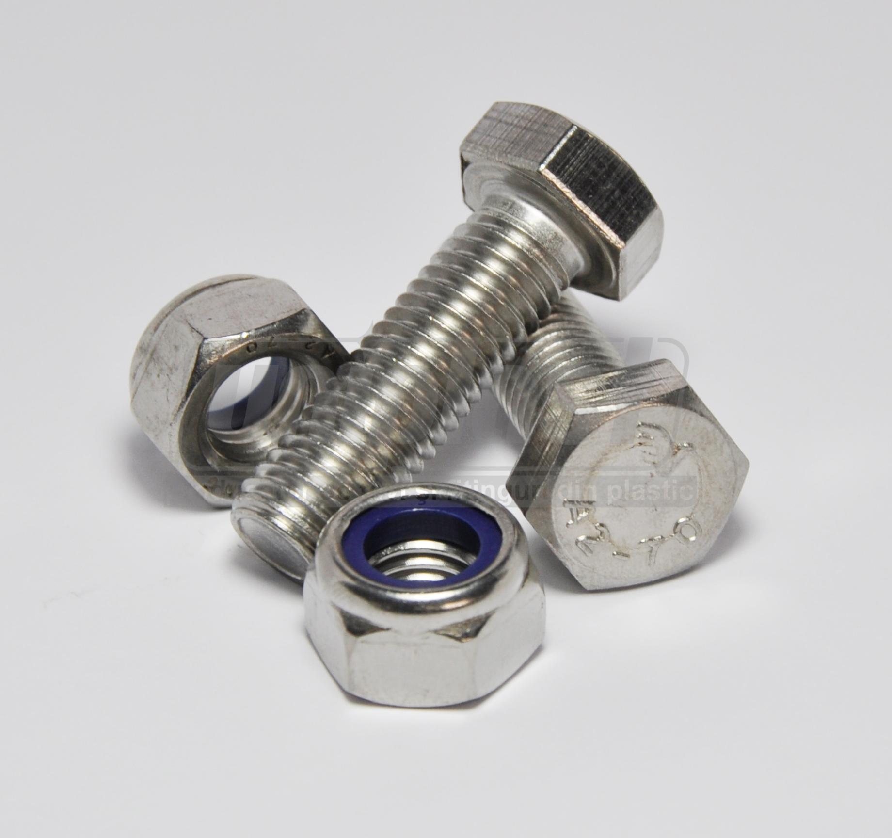 Set fixare FUNNEL (surub + piulita M12) otel (2 buc.)  MUFLESYSTEM