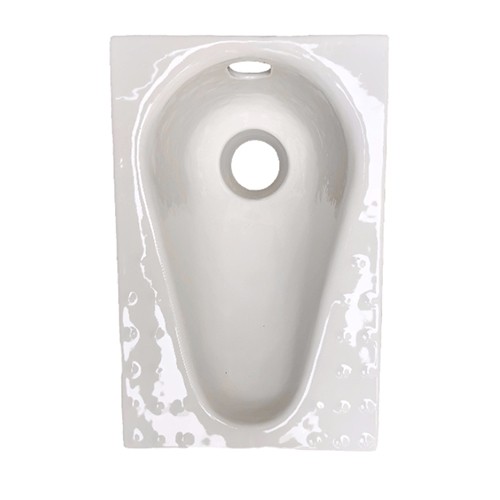 Vas turcesc din fonta emailata cu scurgere, fara set SK (RU)