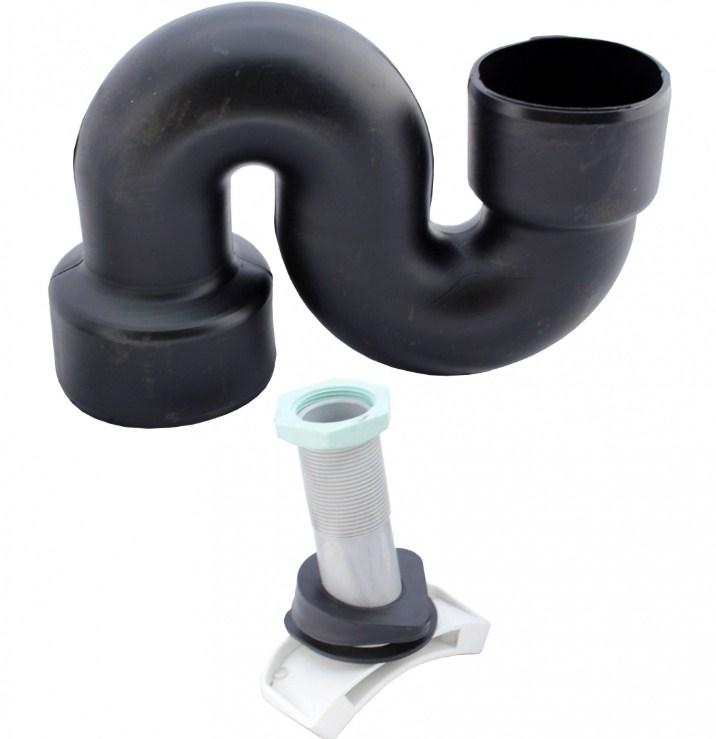 Sifon-S pentru WC turcesc D.110 (negru) SK (RU)
