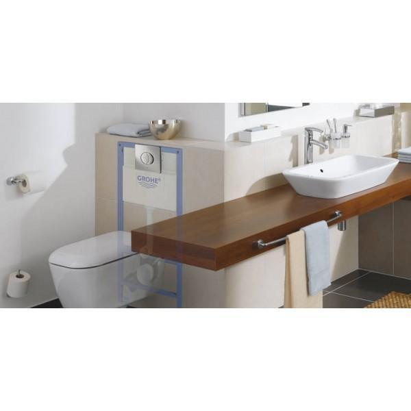 Rezervor incastrat pentru vas WC suspendat (cu cadru Skate Air Crom) GROHE Rapid SL Project 38745001, cu buton
