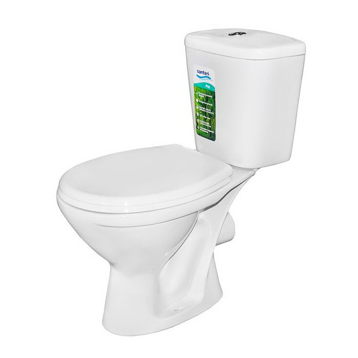 Compact cu alimentare inferioara SANTERI PRO, cu capac polipropilena, evacuare orizontala