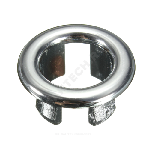 Облицовка перелива для умывальника, декоративная, пластик хромированный D. 21.7 SK (RU)