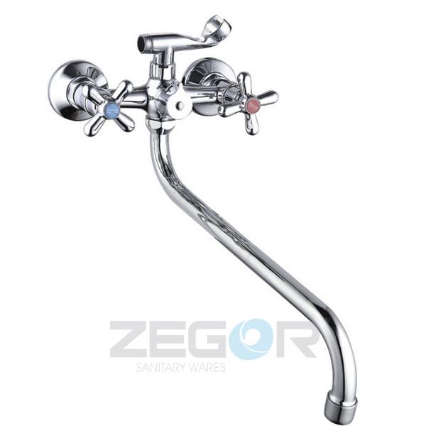 Смеситель для ванны DMT7 A722 L=15 см (DMT7) TROYA  ZEGOR