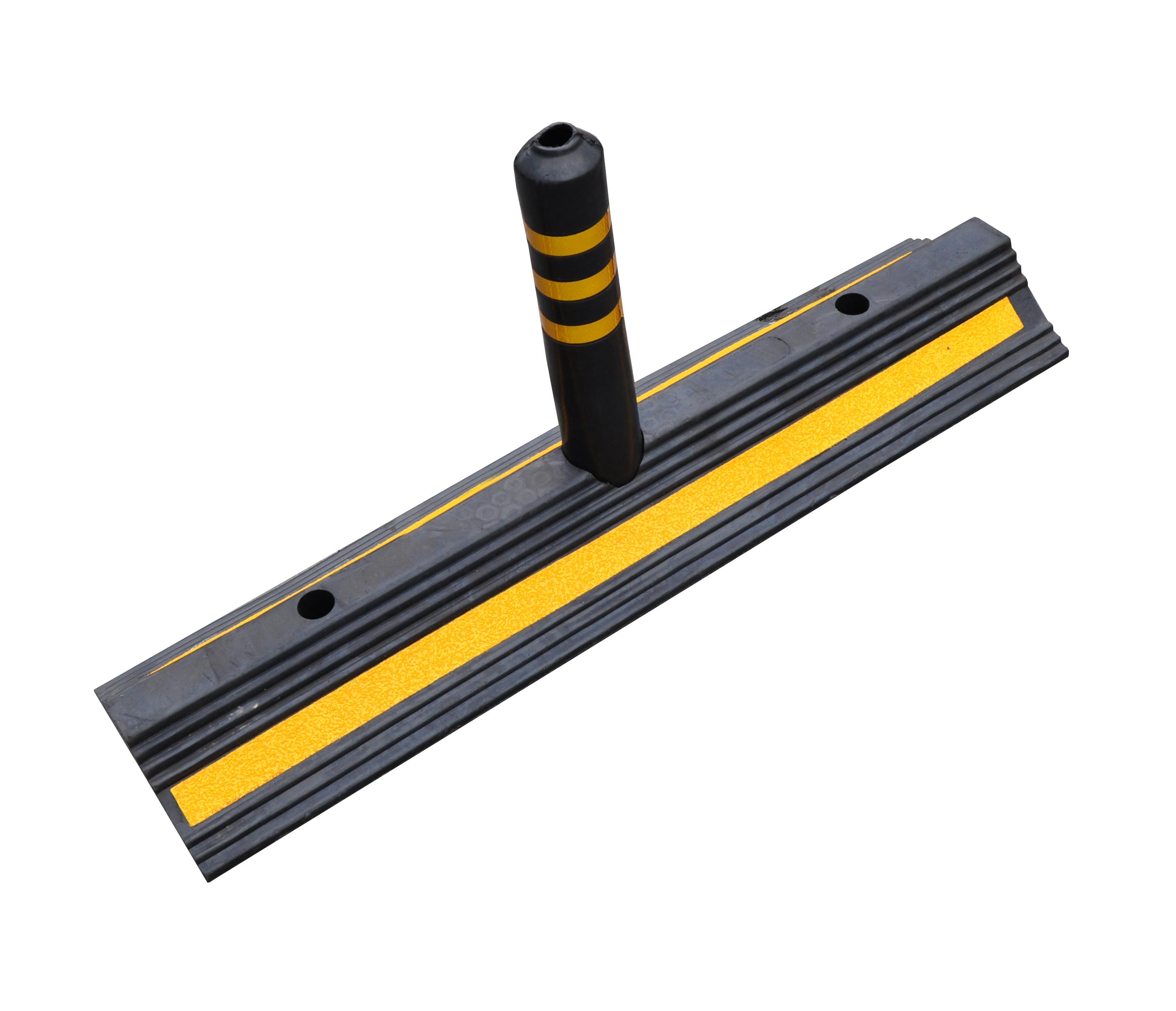 Колесоотбойник резиновый 1000 мм (делиниатор + столбик H=450 мм) без болтов EDT-003