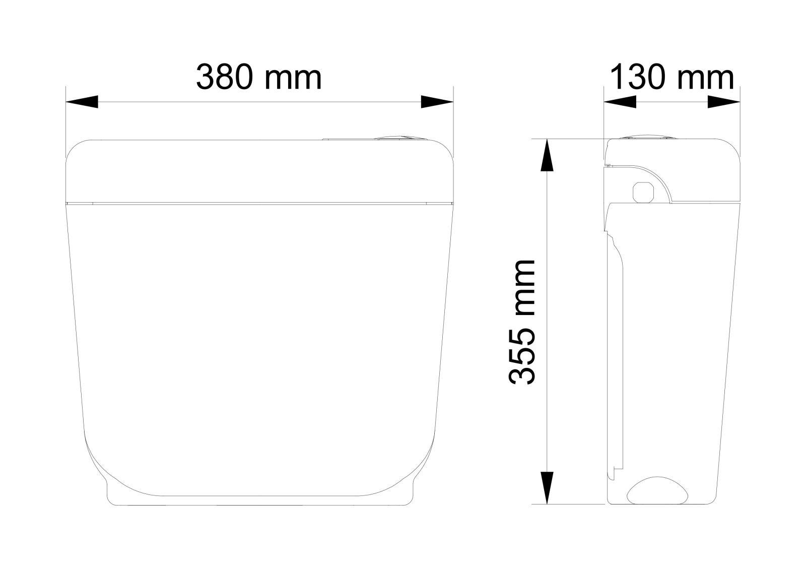 Бачок WC ALFA (3/6 л кнопки хром)  VISAM