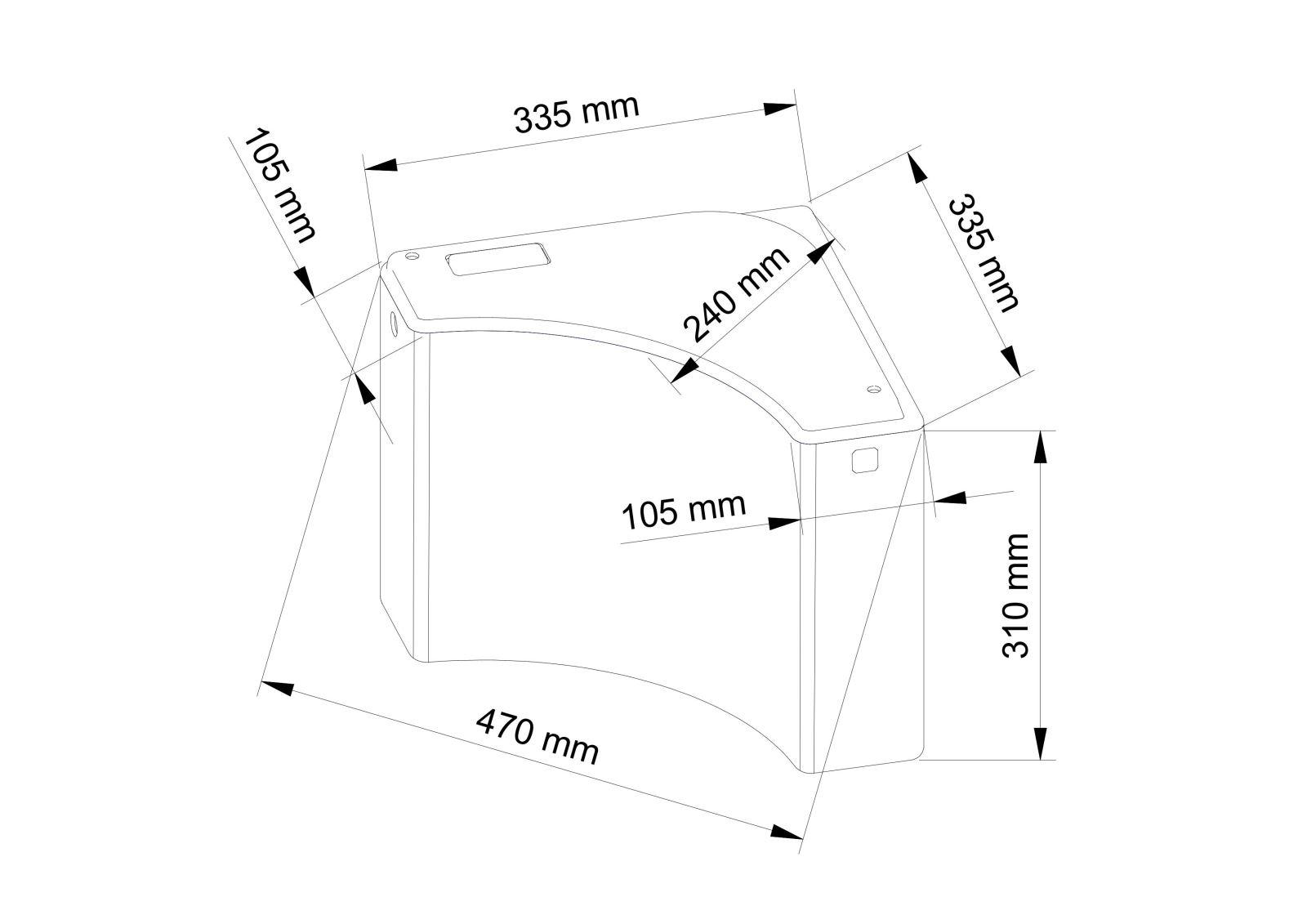 Rezervor WC de colt Gonye Quiet/Condensate less 7 L  VISAM