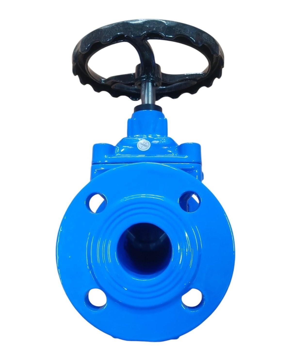 Задвижка чугунная D. 50 PN16 обрезиненный клин EN558 (Serie 14) (L=150 мм) (4 отверстия)  WATO