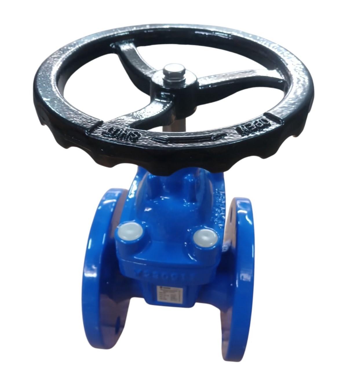 Задвижка чугунная D. 50 PN16 обрезиненный клин EN558 (Serie 14) (L=150 мм) (4 отверстия)  WATO