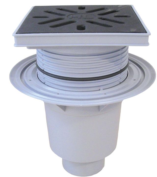 Трап внутренний регулируемый D.160 (240 x 240 мм, чугун) 7 т HL616W/5  HL