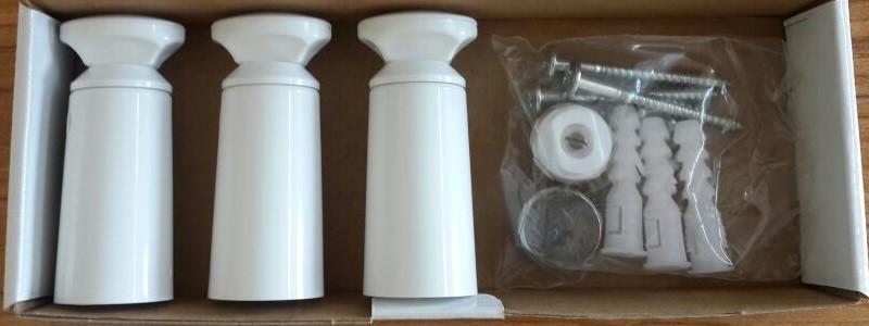 Set din 3 fixage pentru uscator (alb)  RADIVA