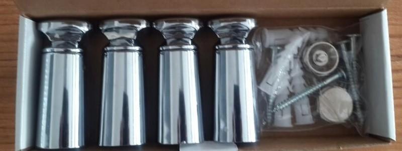 Set din 4 fixage pentru uscator (crom)  RADIVA