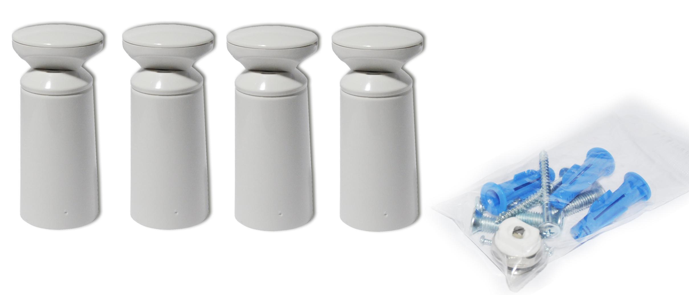 Set din 4 fixage pentru uscator (alb)  RADIVA