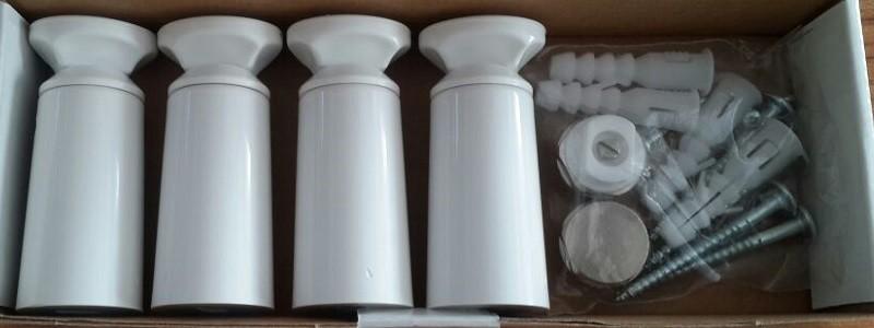 Set din 4 fixage pentru uscator (alb)  RADIVA