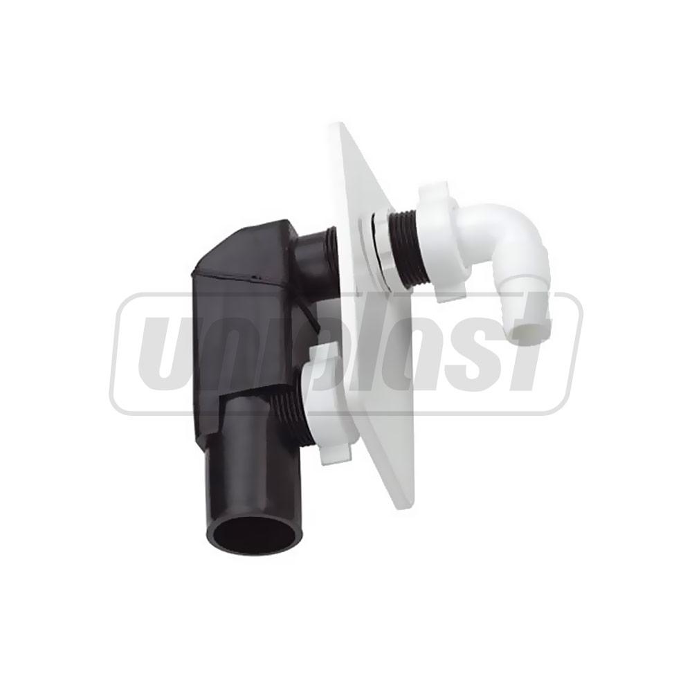 Sifon pentru masina de spalat cu montare ascunsa (alb) Art. 300/40  REMER