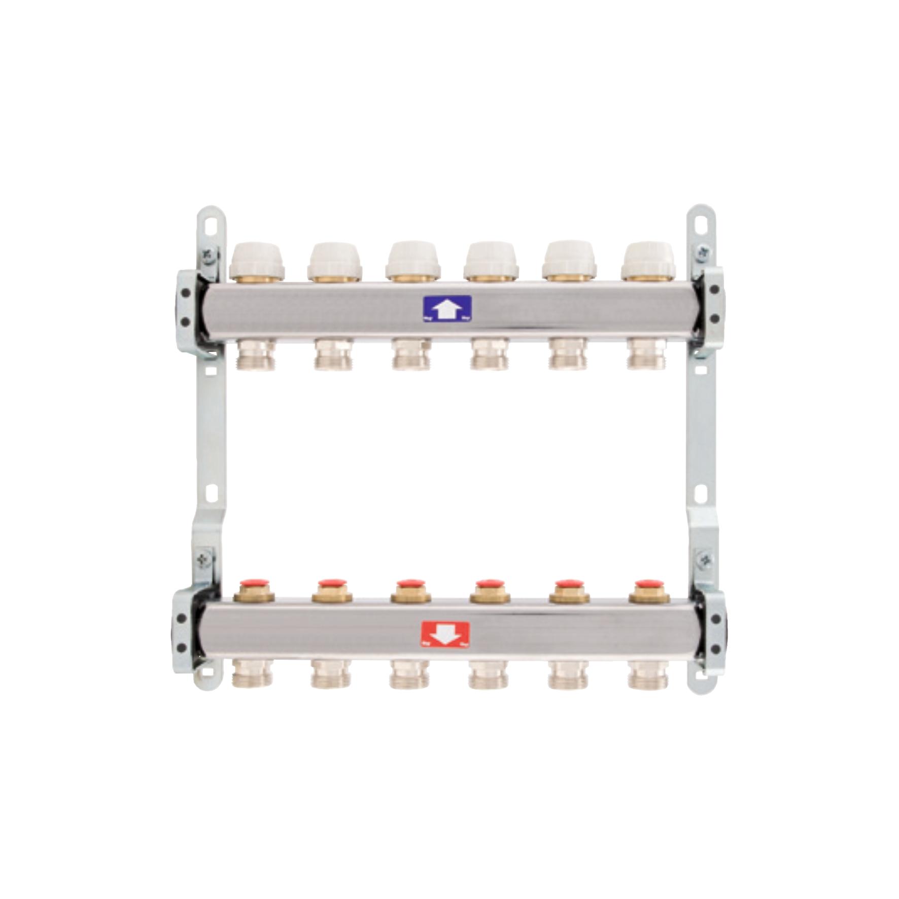 Коллектор в сборе D. 1" x 3/4" x 16  6 выходов HY