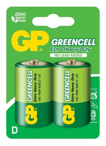 Baterie  1.5V Greencell 13G-2UE2 (13G-U2) (2 buc.)  GP