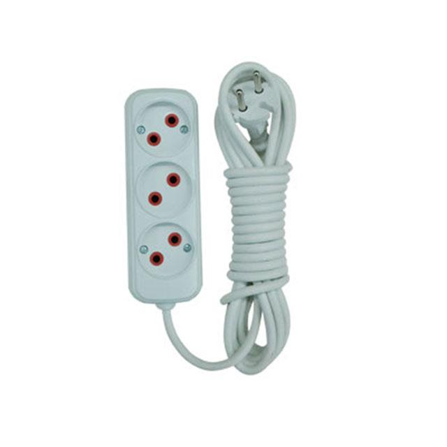 Удлинитель 3 входа, без заземления 10м 2x0.75 (200.310.303)  HOROZ