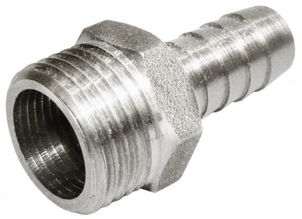 Переход для шланга D. 1/2" П x 9 мм хромированный 533  REMER