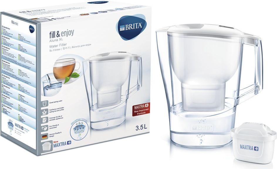 Filtru cana 3.5 L Aluna XL (alb) cu indicator  BRITA