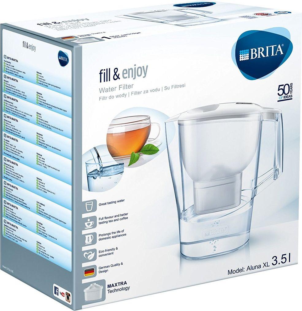Filtru cana 3.5 L Aluna XL (alb) cu indicator  BRITA