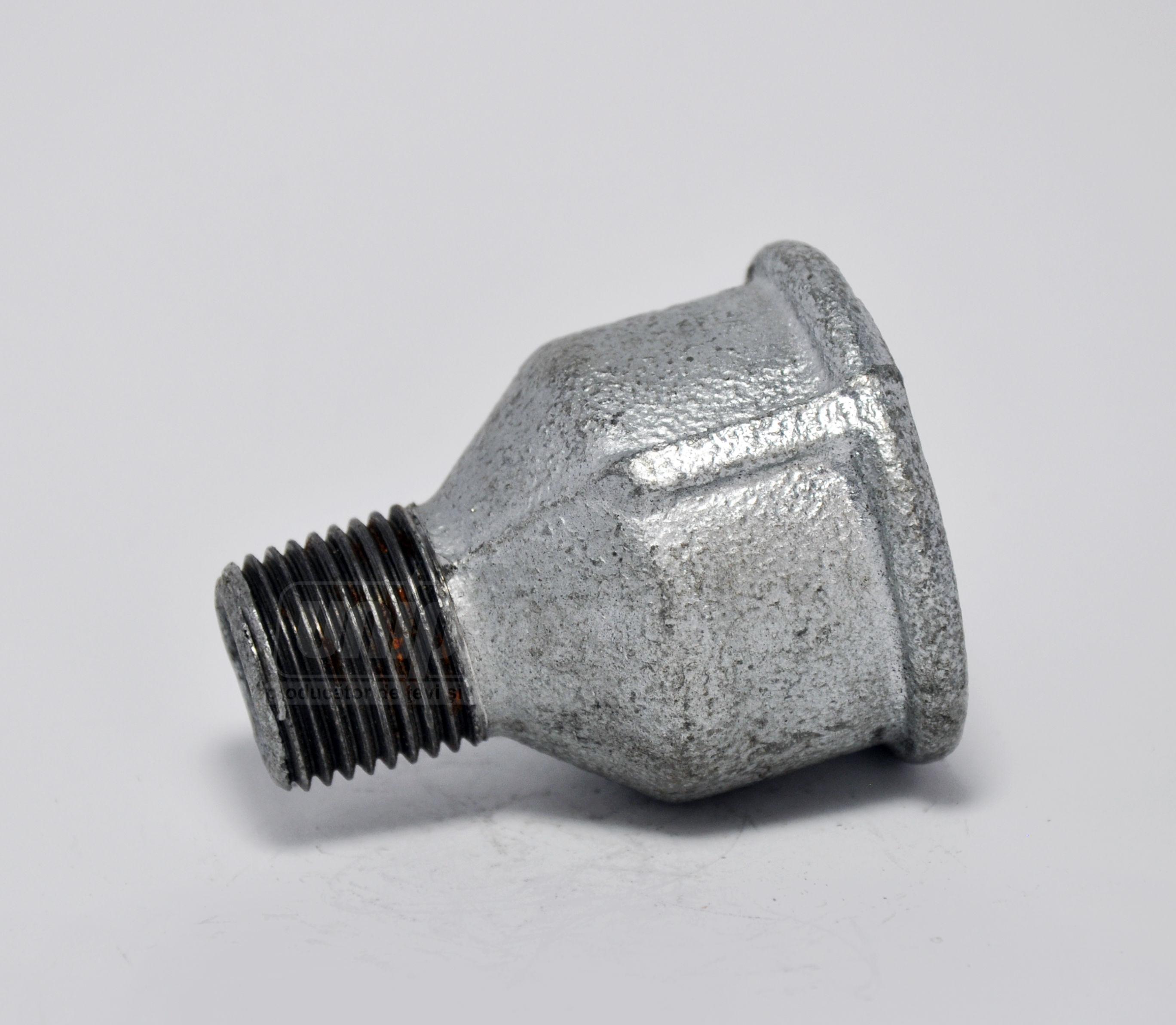 Reductie D.  1/2" x 1/4" FE/FI galvanizata