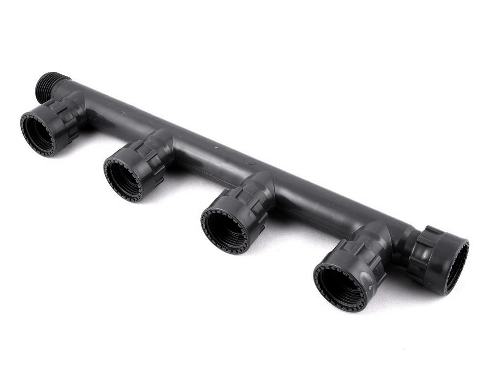 Ramificatie-distribuitor D. 1" FI/FE pentru 4 electrovane (irigare)