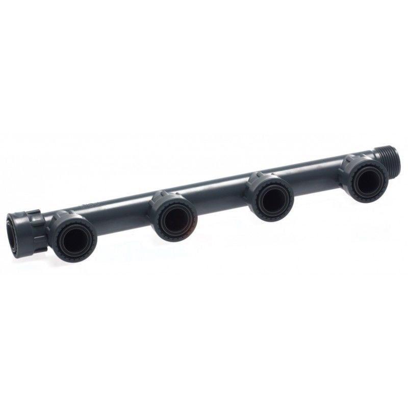 Ramificatie-distribuitor D. 1" FI/FE pentru 4 electrovane (irigare)