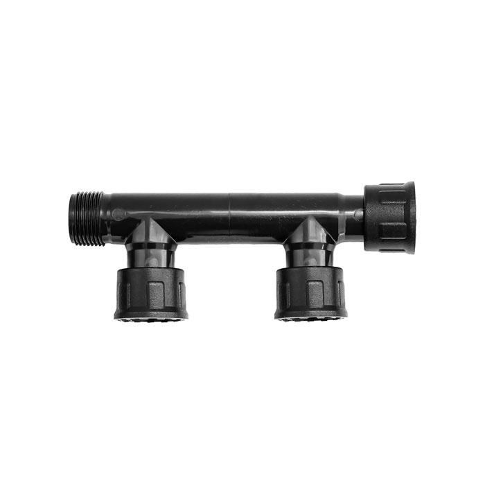 Гребенка D. 1" М/П на 2 электромагнитных клапана (орошение)