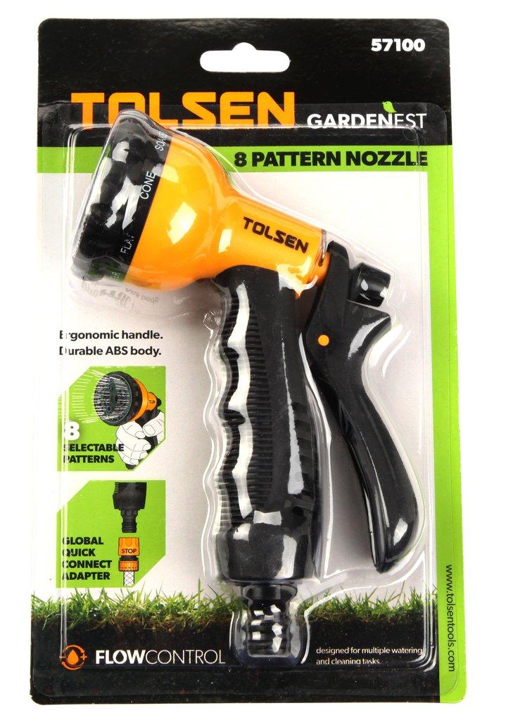 Пистолетный ороситель 8-функциональный  TOLSEN