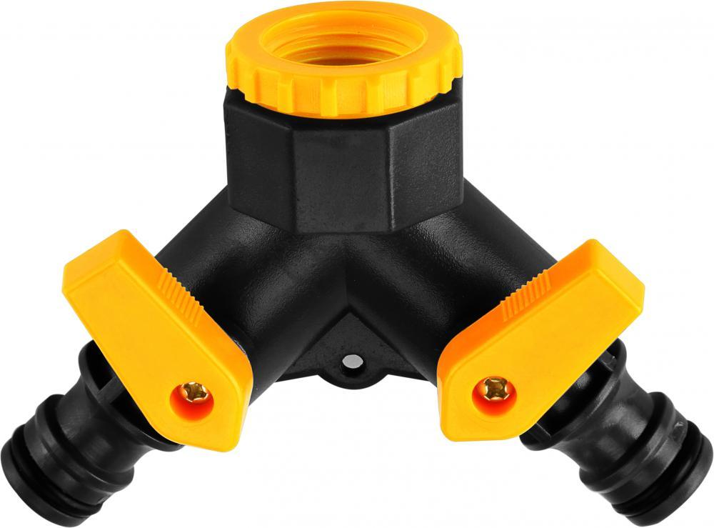 Distribuitir cu 2 cai pentru furtun  TOLSEN