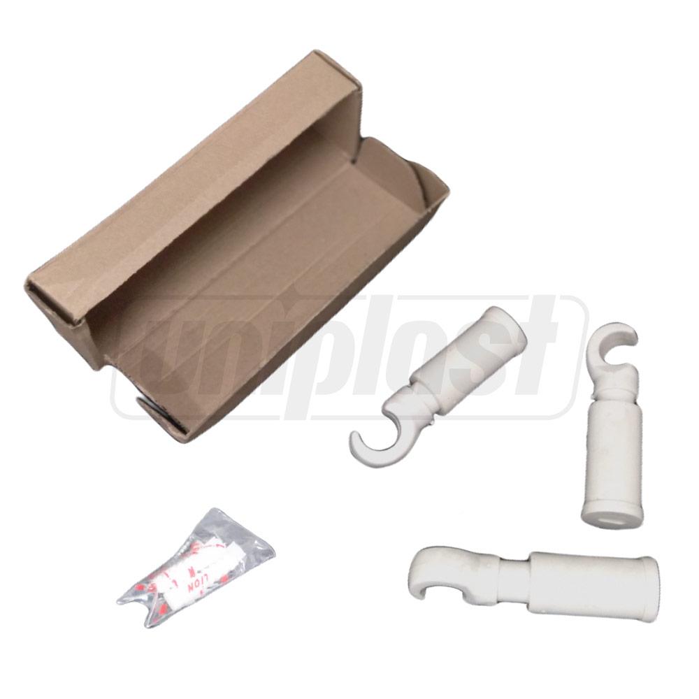 Uscator de prosoape  500 x 800 mm Ellips 3D (alb)