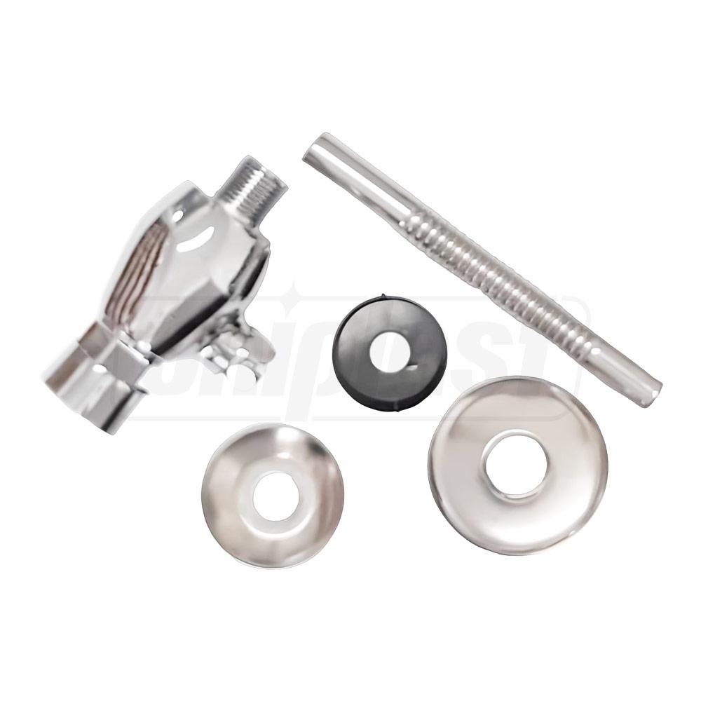 Кран для писсуара нажимной универсальный, декоративная розетка (латунь) xромированный 1/2" F7201  FRAP