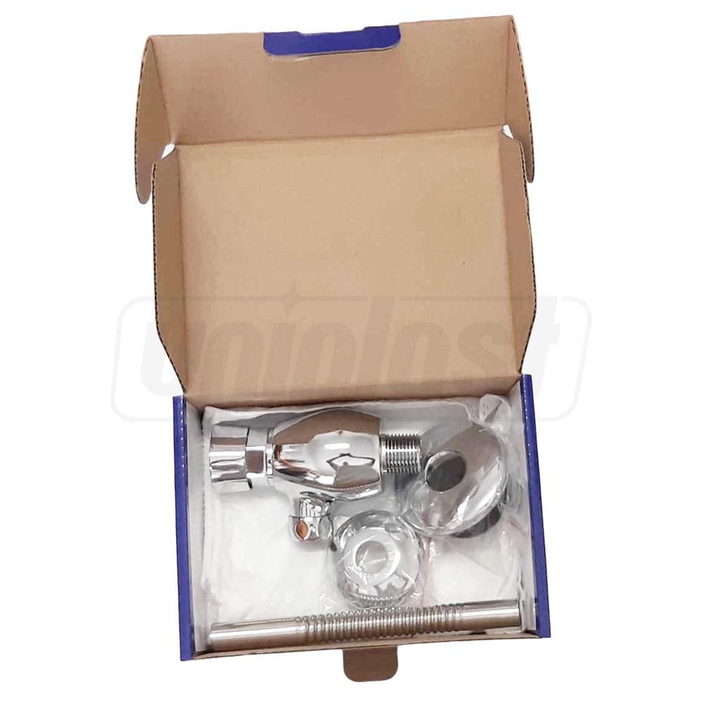 Кран для писсуара нажимной универсальный, декоративная розетка (латунь) xромированный 1/2" F7201  FRAP