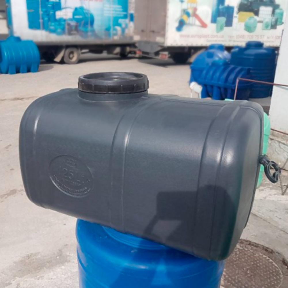 Rezervor uz tehnic 125 L orizontal (negru) (70x51x45 cm) EP