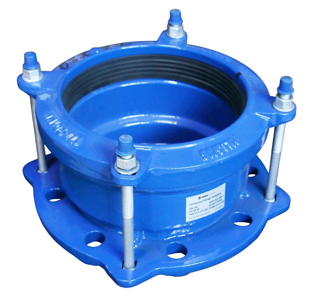 Adaptor flansa fonta larga toleranta pentru tevi otel/fonta/PE D.250 (242-268) PN10 (12 gauri)  WATO