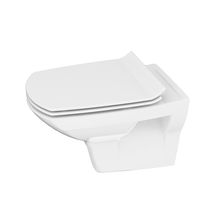 Compact 3-6 L cu alimentare inferioara Carina Slim Clean On, cu capac duroplast (94486)  CERSANIT